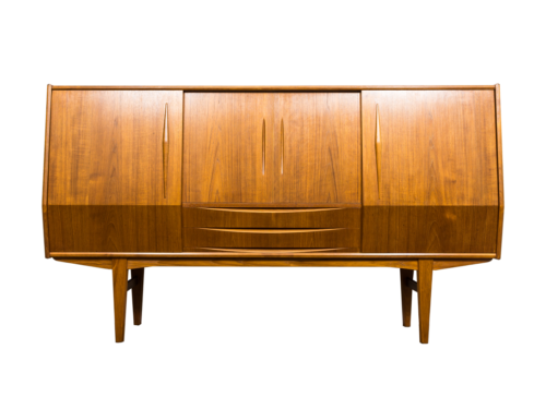 Teak highboard, Denmark, 1960's