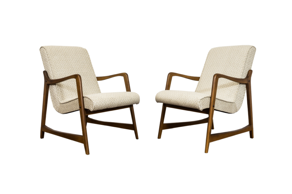 Pair Of armchairs, Type 364 by Barbara Fenrych Węcławska, Poland, 1960’s