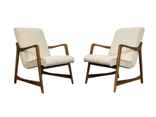 Pair Of armchairs, Type 364 by Barbara Fenrych Węcławska, Poland, 1960’s