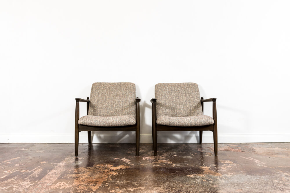 Pair Of GFM-64 Armchairs By Edmund Homa, GFM, Poland, 1960’S