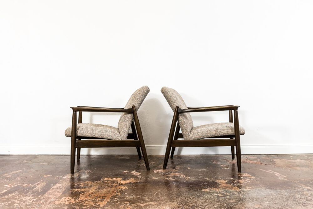 Pair Of GFM-64 Armchairs By Edmund Homa, GFM, Poland, 1960’S