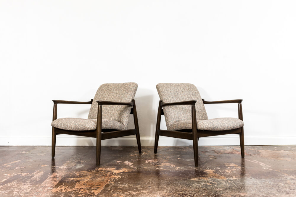 Pair Of GFM-64 Armchairs By Edmund Homa, GFM, Poland, 1960’S