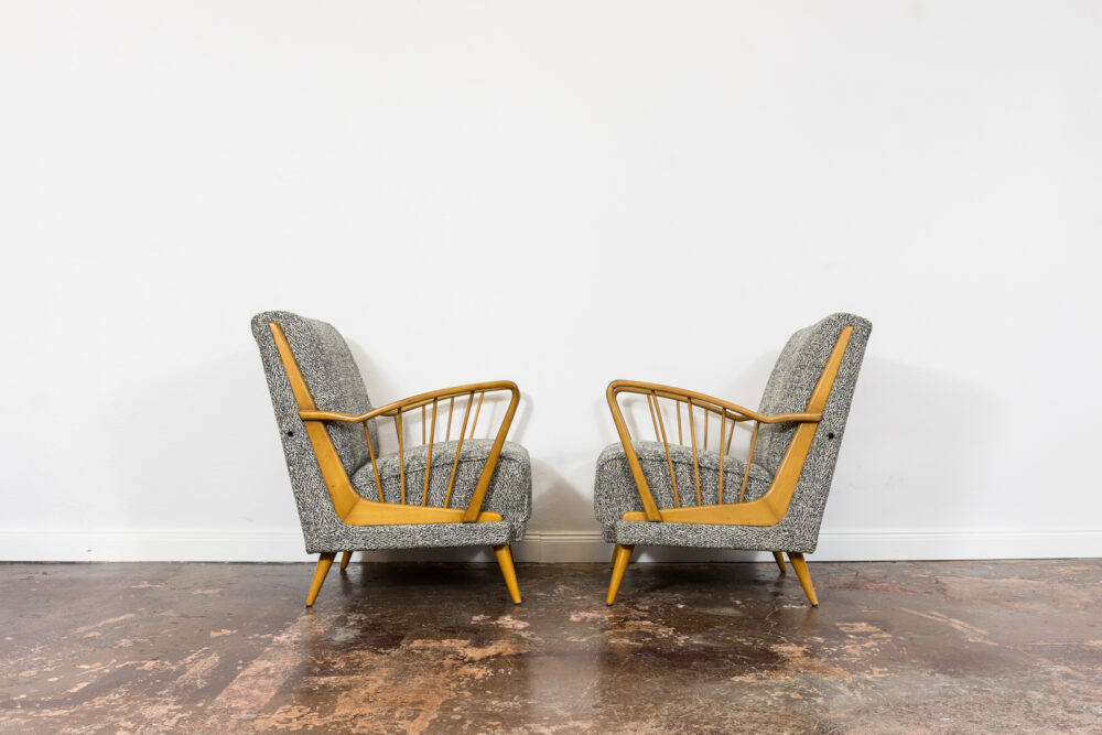 Pair of armchairs, Germany, 1950's