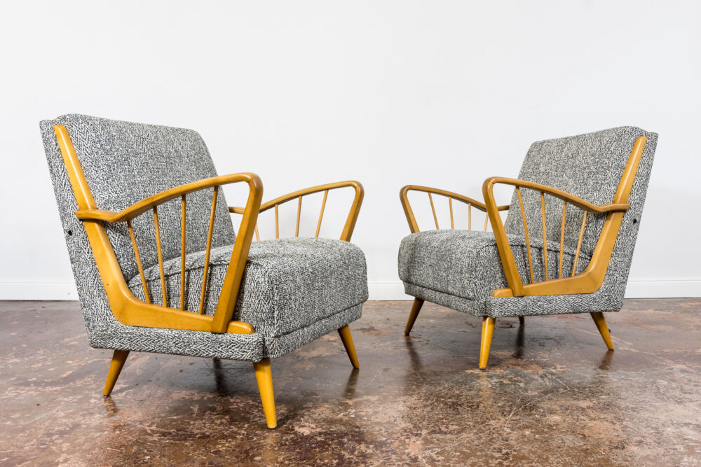 Pair of armchairs, Germany, 1950's