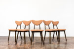 Set Of 5 Chairs No 124 By H & J Kurmanowicz, Poland, 1950's