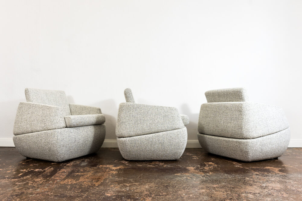 Set of 3 Armchairs Mea by Lubuskie Fabryki Mebli, Poland, 1970’s