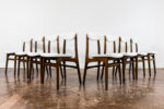 Set of 8 dining chairs, Type 200-190 by R. T. Hałas, Poland, 1960's