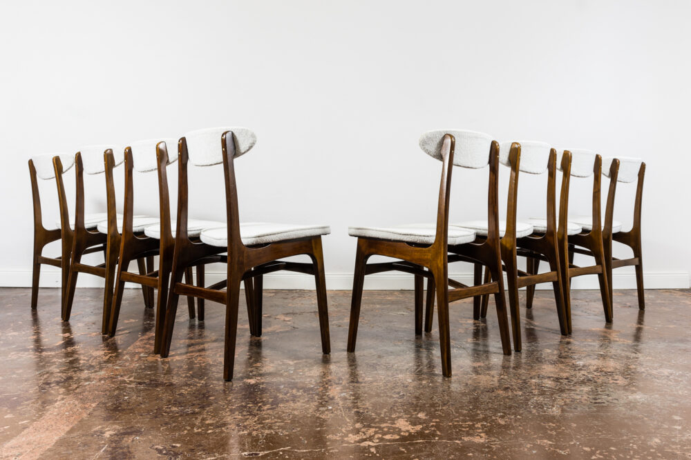 Set of 8 dining chairs, Type 200-190 by R. T. Hałas, Poland, 1960's