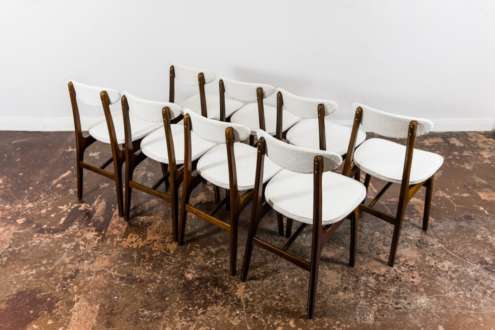 Set of 8 dining chairs, Type 200-190 by R. T. Hałas, Poland, 1960's