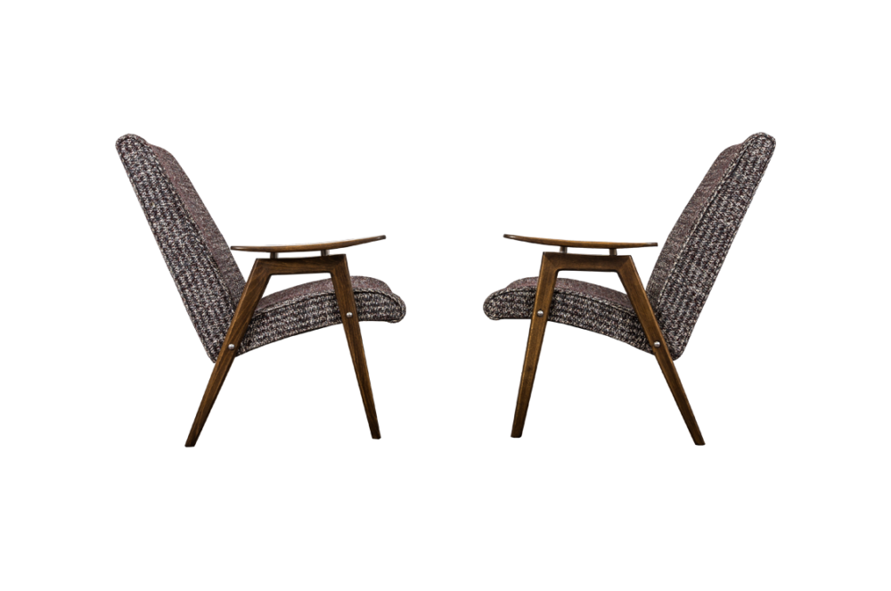 Pair of armchairs by Jaroslav Šmídek ,TON, Czechoslovakia, 1960's