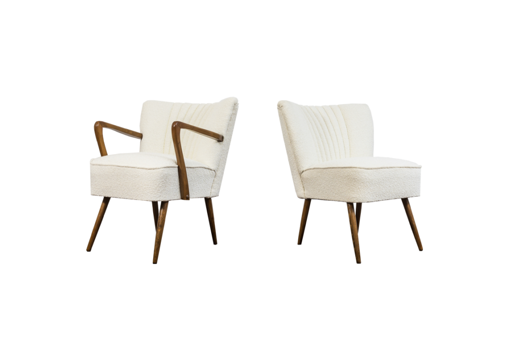 Pair of cocktail chairs, Germany, 1950's