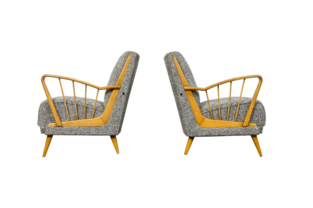 Pair of armchairs, Germany, 1950's