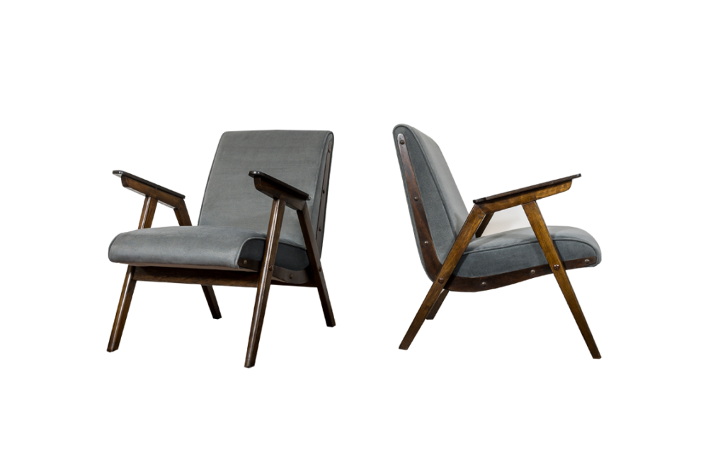 Pair of armchairs, Czechoslovakia, 1960’s