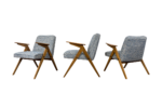 Set of 3 armchairs, Type 300-177 “Bunny”, Poland, 1970’s