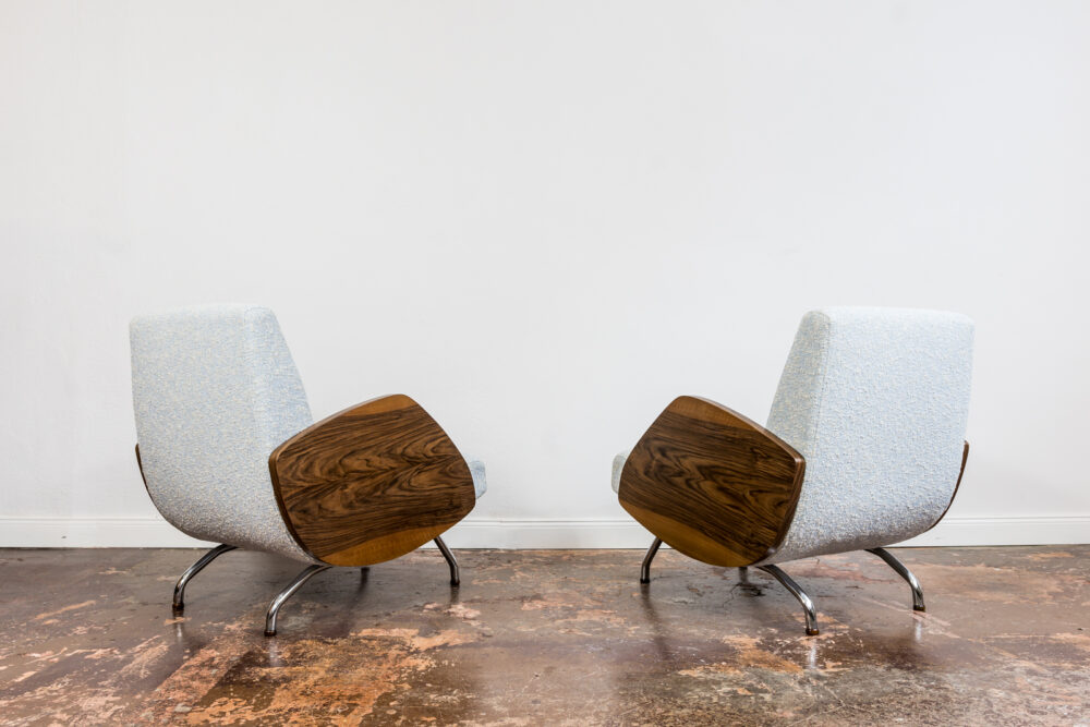 Pair of 360 armchairs by Janusz Różański, Poland, 1960's