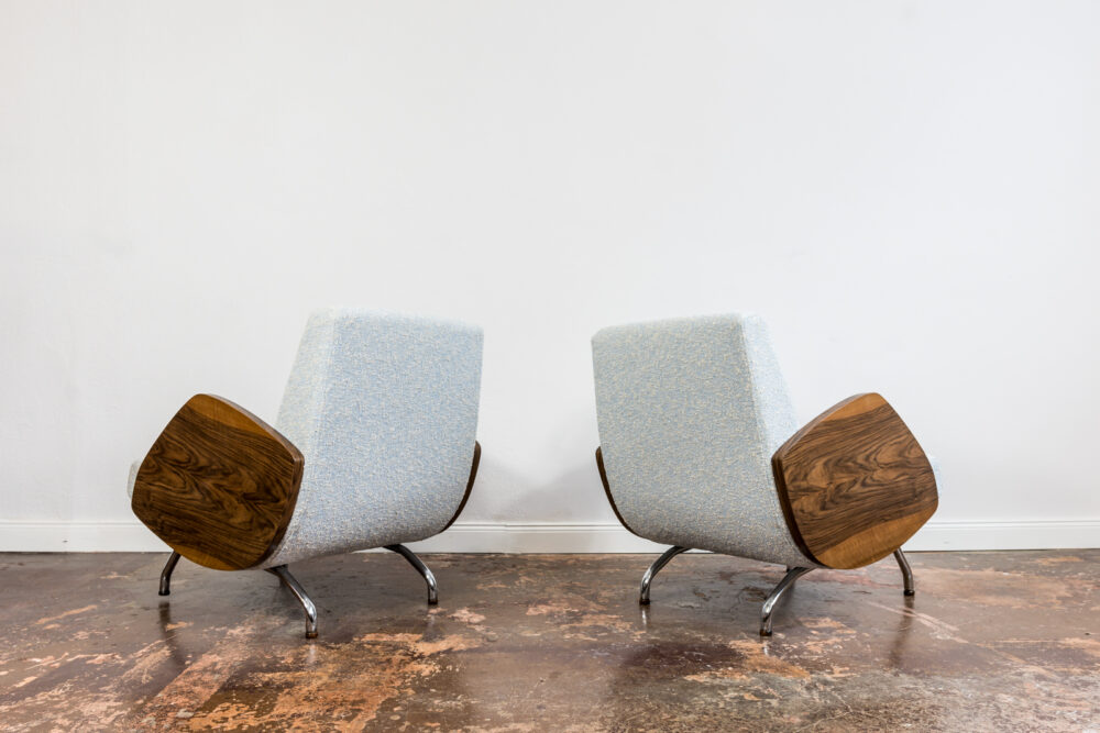 Pair of 360 armchairs by Janusz Różański, Poland, 1960's