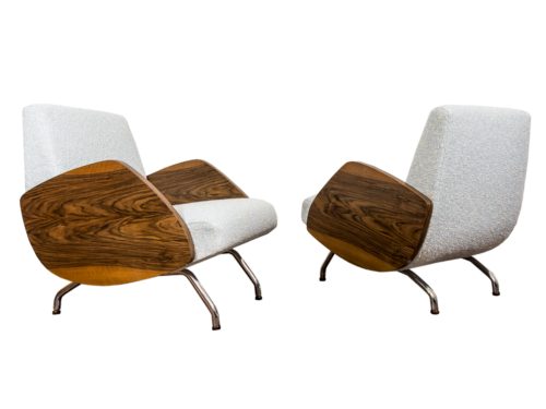 Pair of 360 armchairs by Janusz Różański, Poland, 1960's