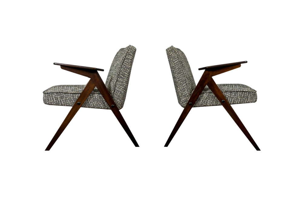 Pair of armchairs, Type 300-177 “Bunny”, Poland, 1970’s