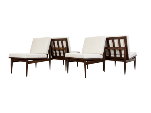 Set of 4 armchairs, Poznańskie Fabryki Mebli, Poland, 1960's