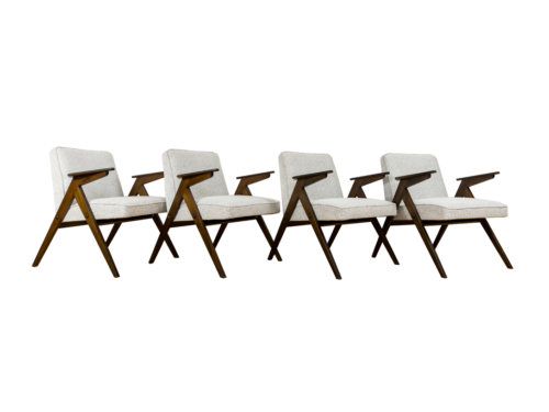 Set of 4 armchairs, Type 300-177 "Bunny", Poland, 1970's