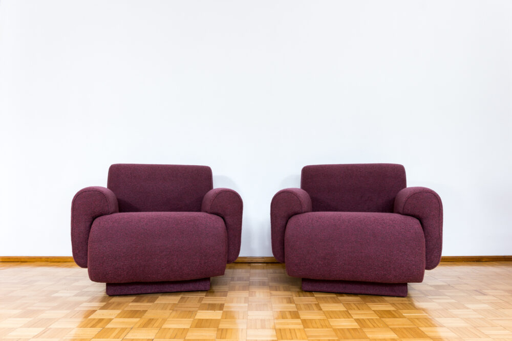 Pair of modular lounge chairs by Eberhard Geißler, Oelsa, Germany, 1970's