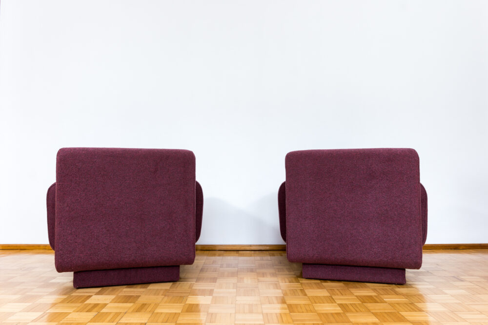 Pair of modular lounge chairs by Eberhard Geißler, Oelsa, Germany, 1970's