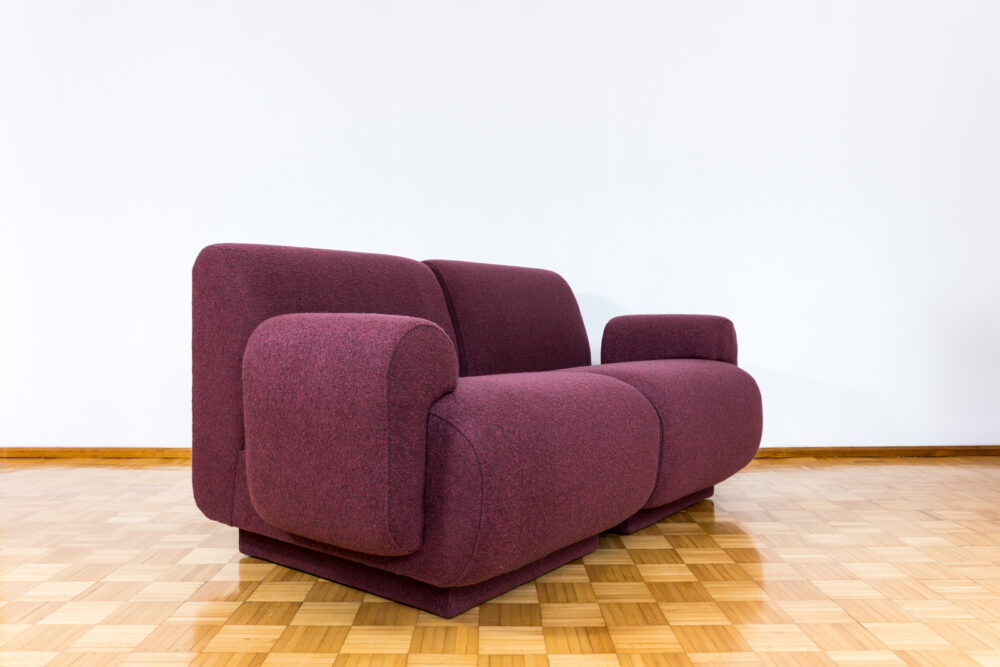 Pair of modular lounge chairs by Eberhard Geißler, Oelsa, Germany, 1970's