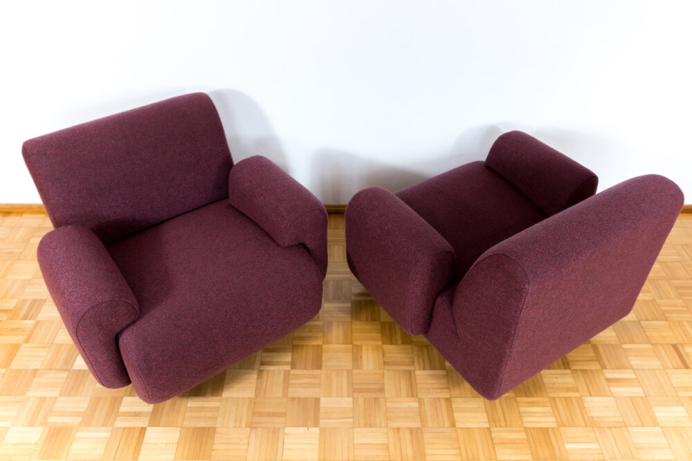 Pair of modular lounge chairs by Eberhard Geißler, Oelsa, Germany, 1970's