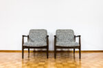 Pair of GFM-64 armchairs by Edmund Homa, GFM, Poland, 1960's