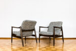 Pair of GFM-64 armchairs by Edmund Homa, GFM, Poland, 1960's