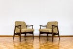 Pair of GFM-87 armchairs by Juliusz Kędziorek, GFM, Poland, 1960’s