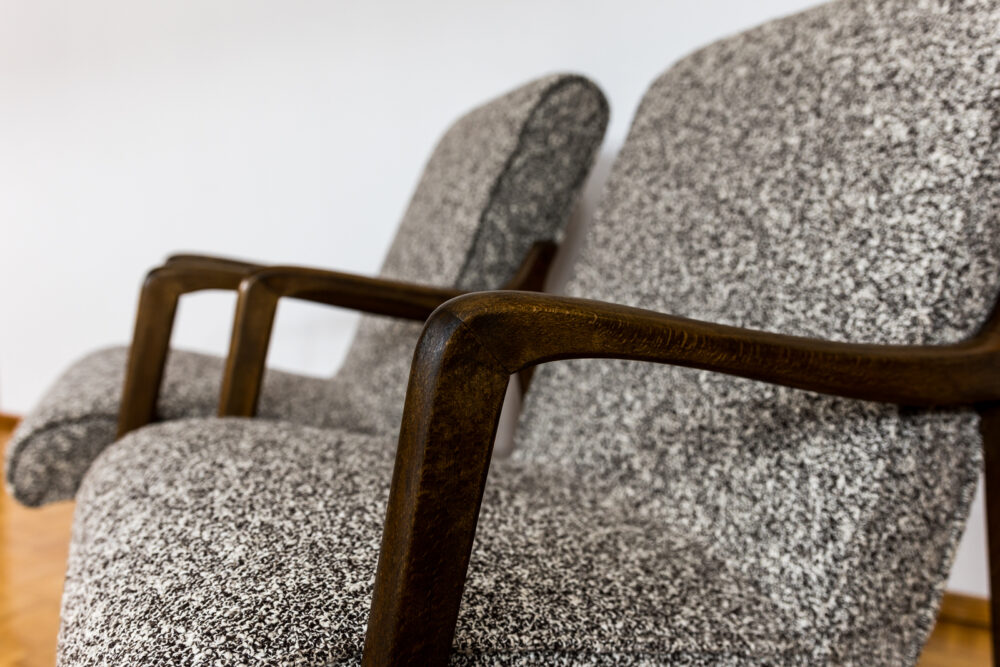 Pair of armchairs, Type 364 by Barbara Fenrych Węcławska, Poland, 1960’s