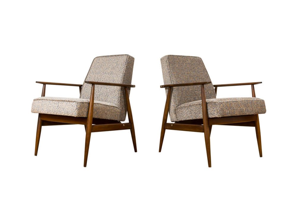 Pair of armchairs, Type 300-190 by H. Lis, Poland, 1970's