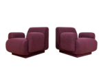 Pair of modular lounge chairs by Eberhard Geißler, Oelsa, Germany, 1970's