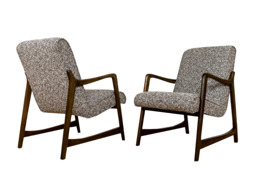 Pair of armchairs, Type 364 by Barbara Fenrych Węcławska, Poland, 1960’s