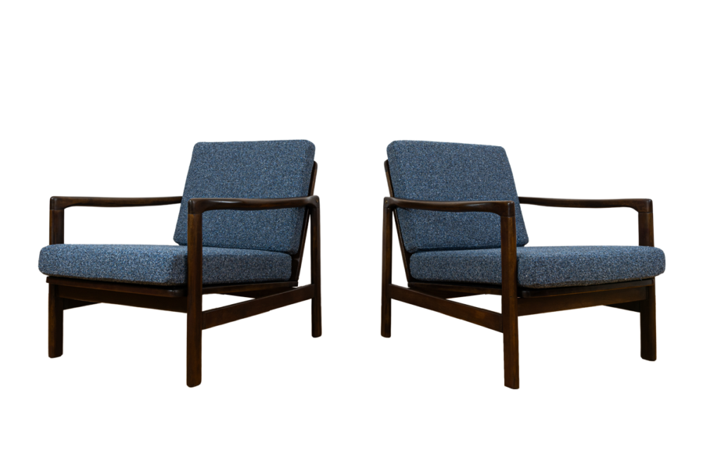 Pair of Armchairs B-7522 by Zenon Bączyk, Poland, 1960’s