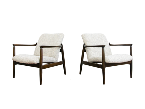 Pair of GFM-64 armchairs by Edmund Homa, GFM, Poland, 1960’s