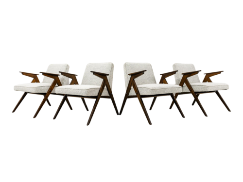 Set of 4 armchairs, Type 300-177 "Bunny", Poland, 1970's