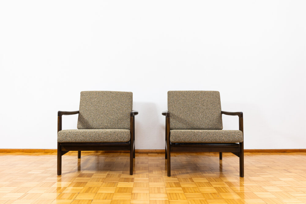 Pair of Armchairs B-7522 by Zenon Bączyk, Poland, 1960’s