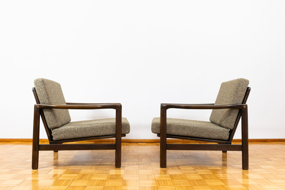 Pair of Armchairs B-7522 by Zenon Bączyk, Poland, 1960’s