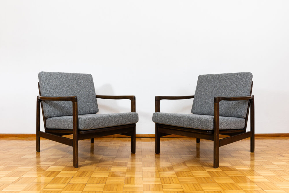 Pair of Armchairs B-7522 by Zenon Bączyk, Poland, 1960’s