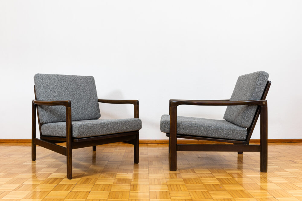 Pair of Armchairs B-7522 by Zenon Bączyk, Poland, 1960’s