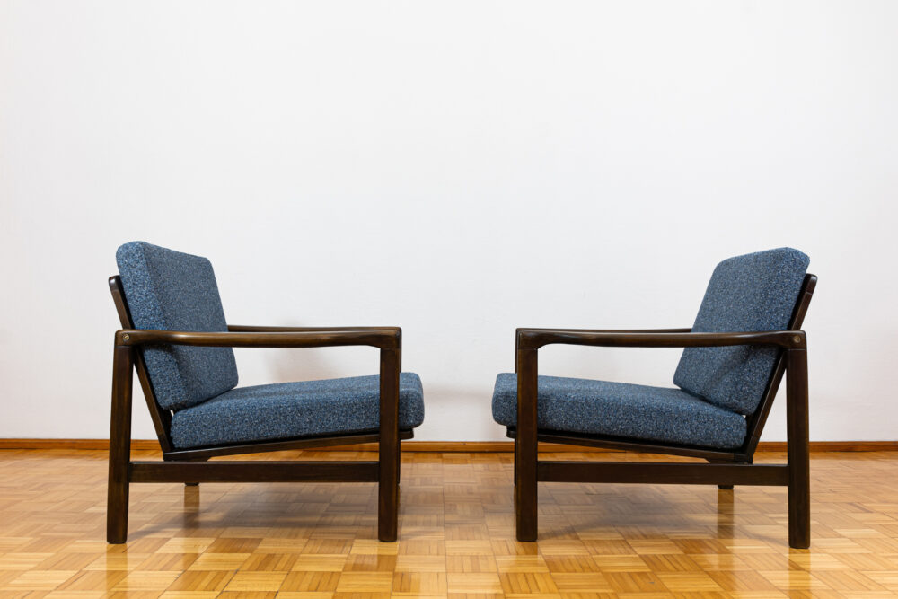 Pair of Armchairs B-7522 by Zenon Bączyk, Poland, 1960’s