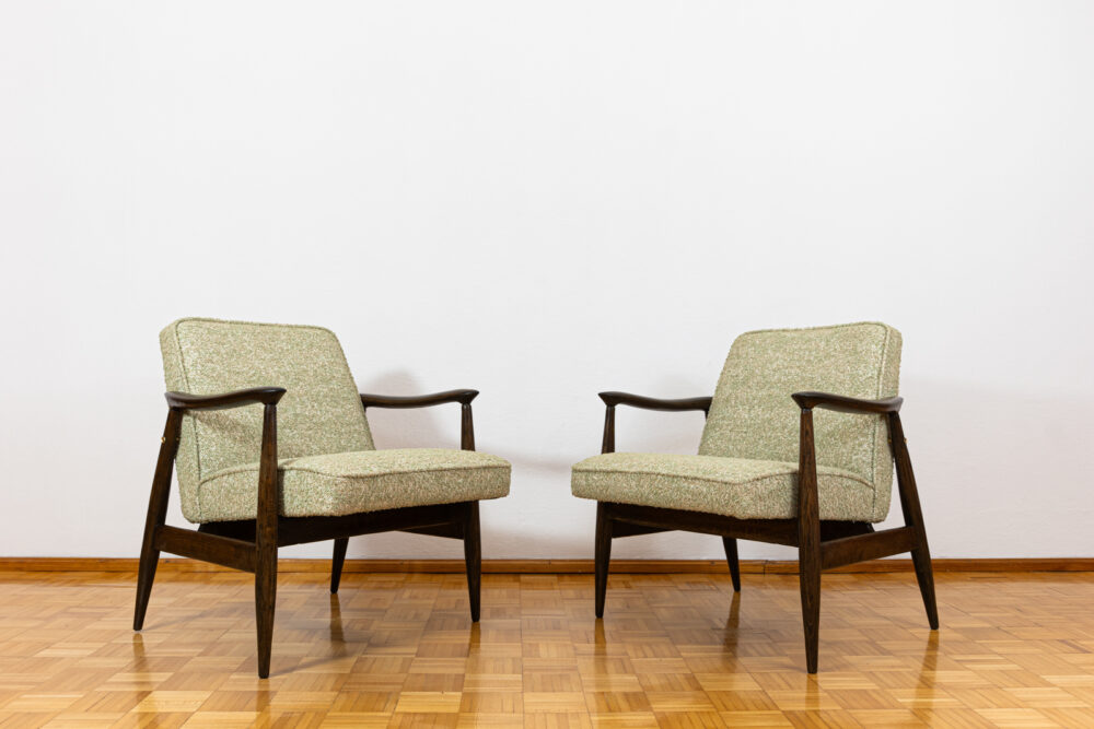 Pair of GFM-87 armchairs by Juliusz Kędziorek, GFM, Poland, 1960’s