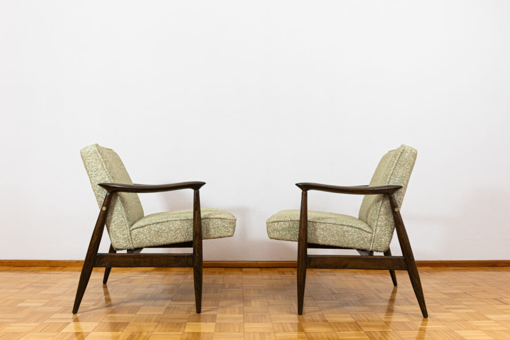 Pair of GFM-87 armchairs by Juliusz Kędziorek, GFM, Poland, 1960’s