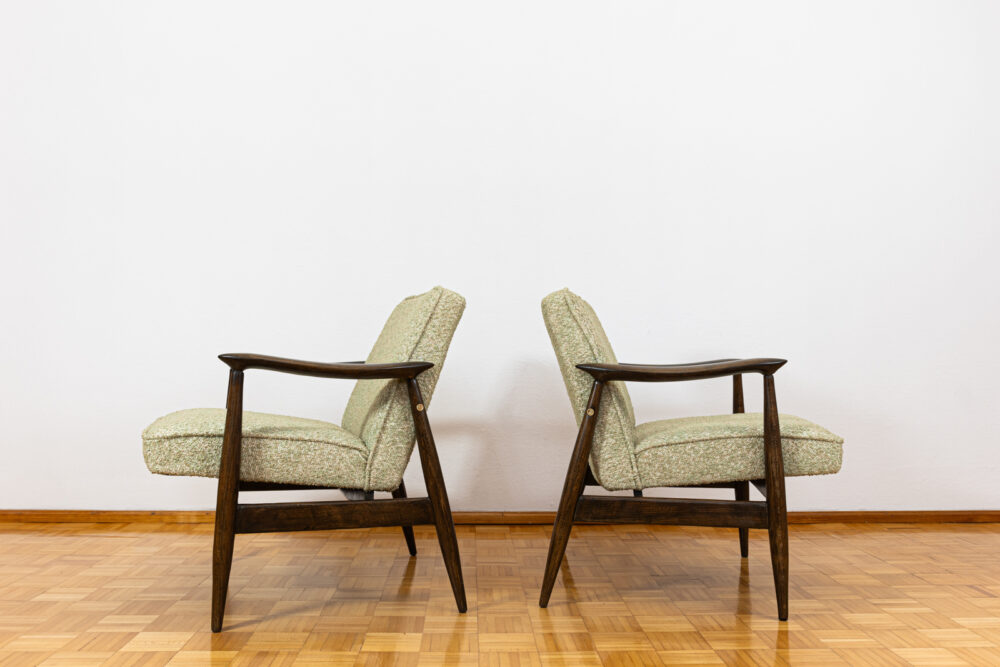 Pair of GFM-87 armchairs by Juliusz Kędziorek, GFM, Poland, 1960’s