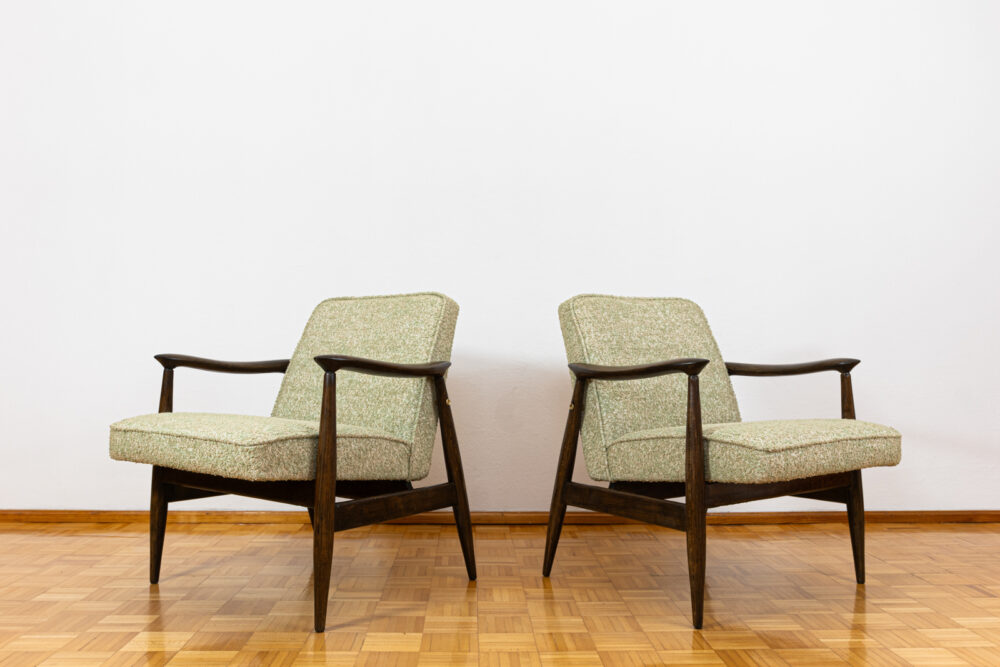 Pair of GFM-87 armchairs by Juliusz Kędziorek, GFM, Poland, 1960’s