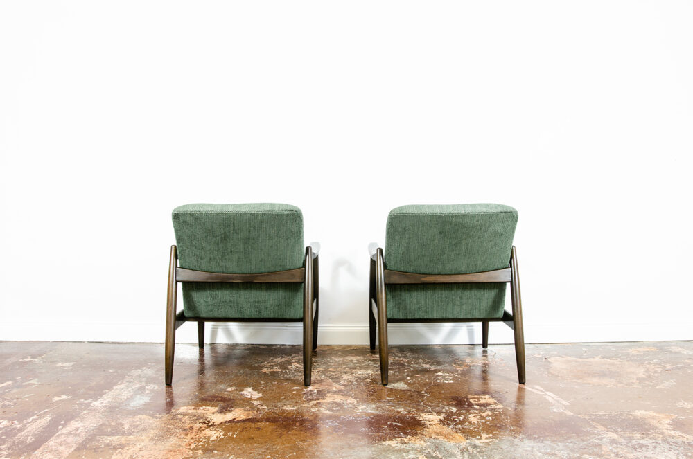 Pair of GFM-64 armchairs by Edmund Homa, GFM, Poland, 1960’s