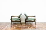Pair of GFM-64 armchairs by Edmund Homa, GFM, Poland, 1960’s