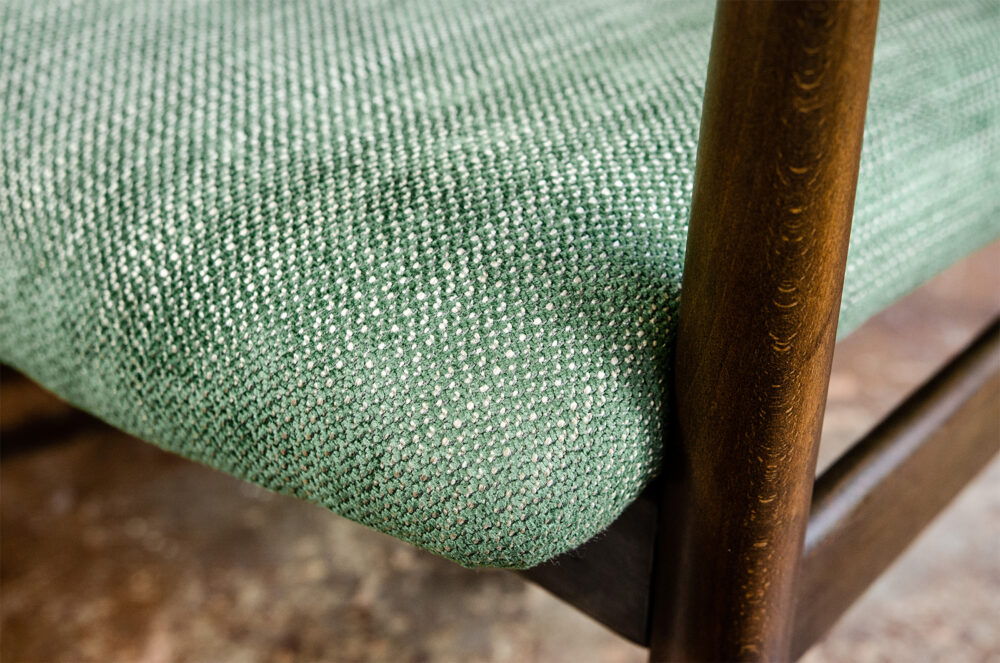 Pair of GFM-64 armchairs by Edmund Homa, GFM, Poland, 1960’s